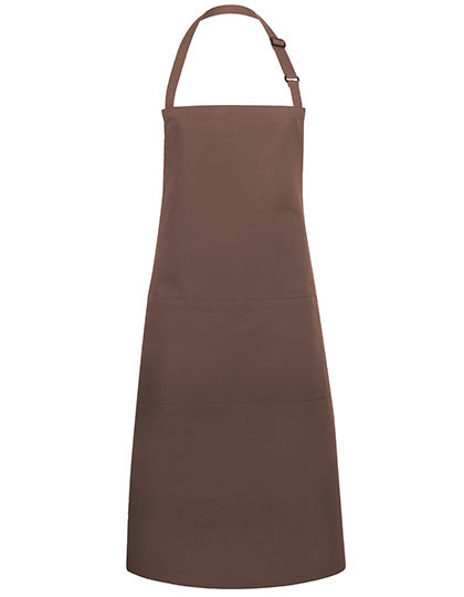 Karlowsky - Latzschürze Basic mit Tasche und Schnalle - Light Brown (ca. Pantone 438C)