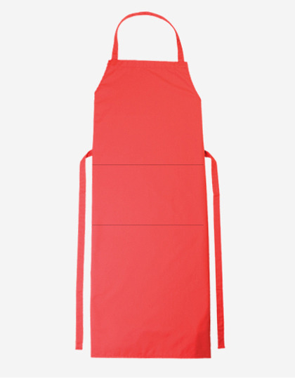 Bib Apron Verona 110 x 75 cm - Red