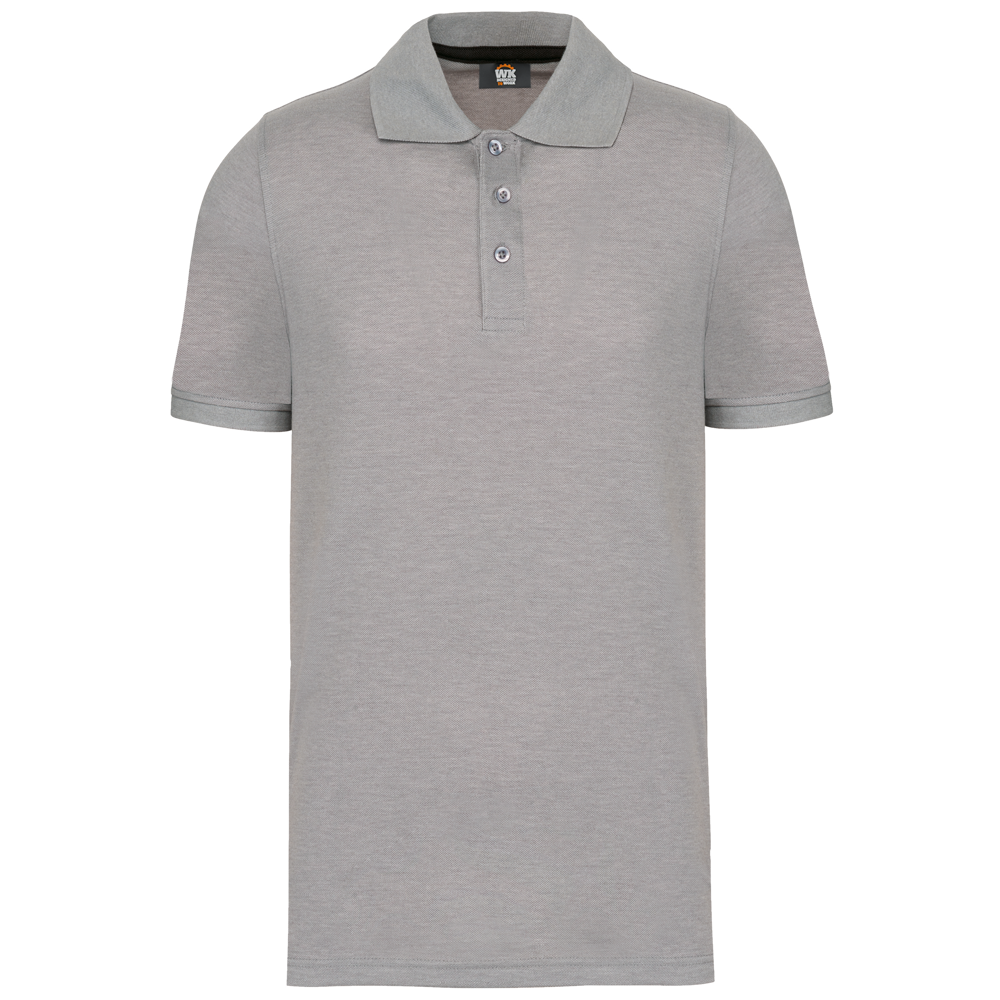 - Kurzarm-Polohemd - Oxford Grey