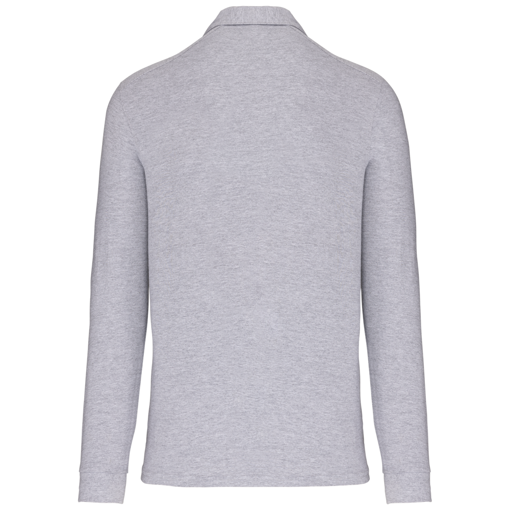 K264 - Langarm-Polohemd für Herren aus Jersey