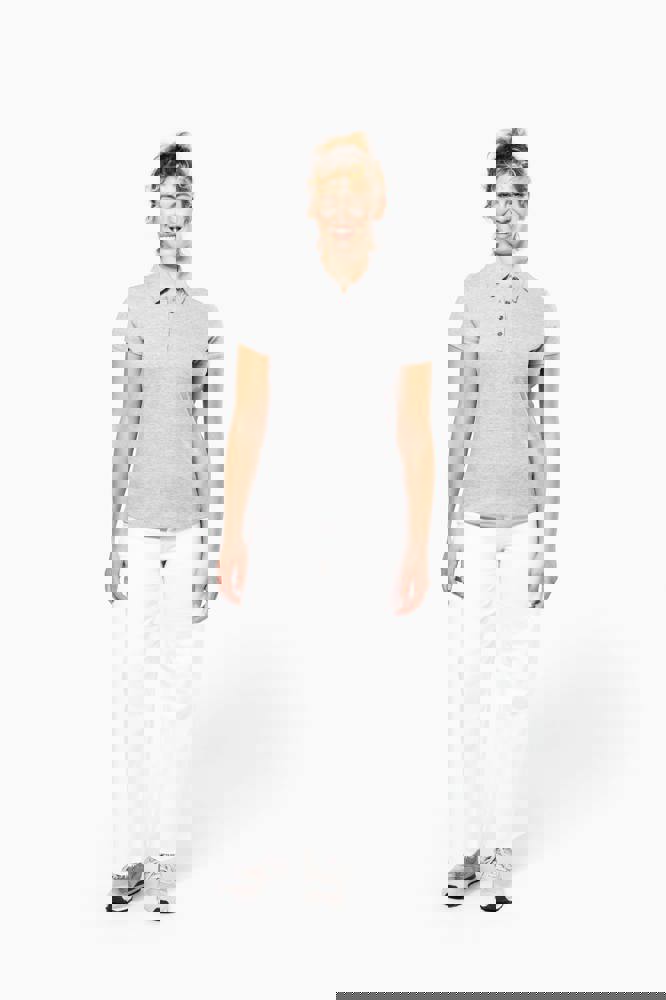 K263 - Jersey-Kurzarm-Polohemd für Damen