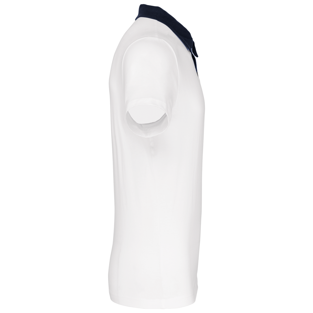 K260 - Zweifarbiges Jersey-Polohemd für Herren