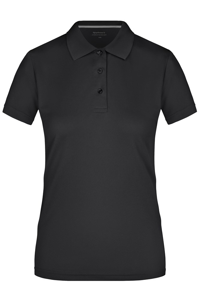 Ladies' Polo High Performance - Black (ca. Pantone blackC)