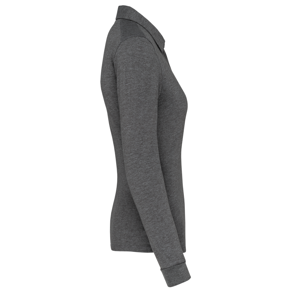 K265 - Langarm-Polohemd für Damen aus Jersey