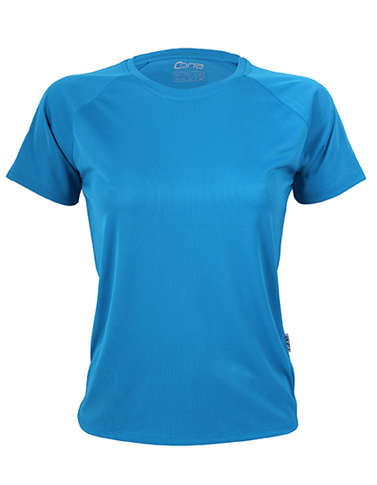 CONA SPORTS - Ladies´ Rainbow Tech Tee - Azure Blue