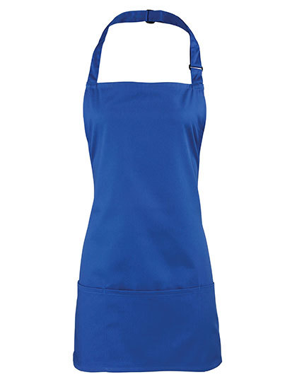 Premier Workwear - ‘Colours’ 2 in 1 Apron - Royal (ca. Pantone 7687C)