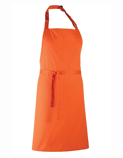 Premier Workwear - Colours Collection Bib Apron - Orange (ca. Pantone 1655C)
