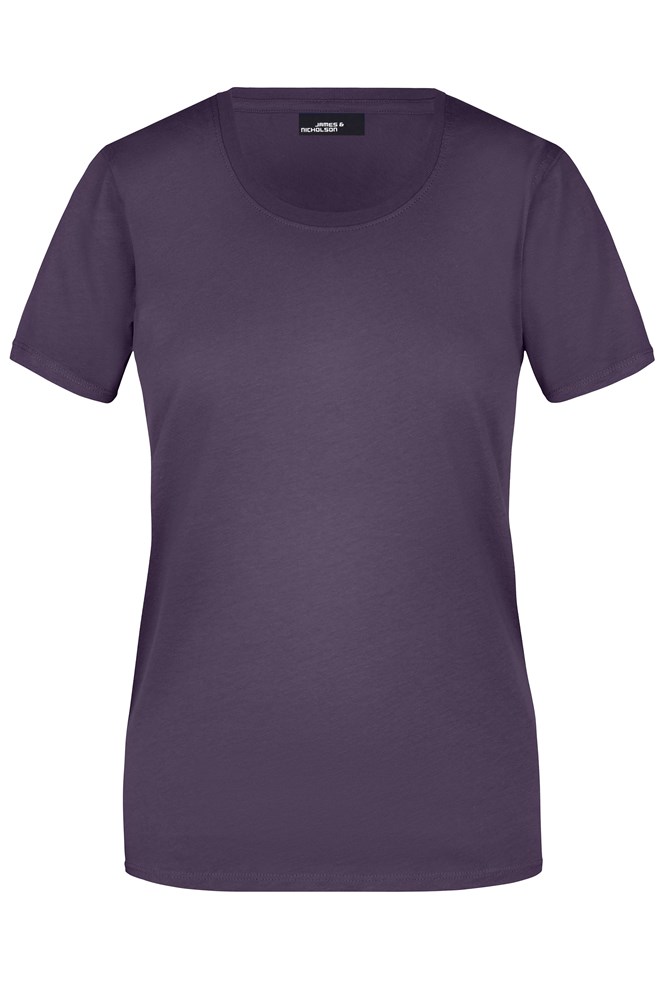 Ladies' Basic-T - Aubergine (ca. Pantone 5255C)