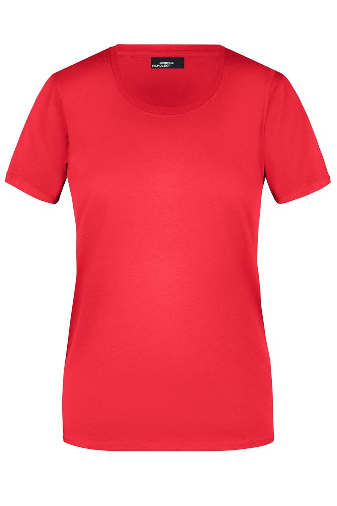 Ladies' Basic-T - Tomato (ca. Pantone 186C)
