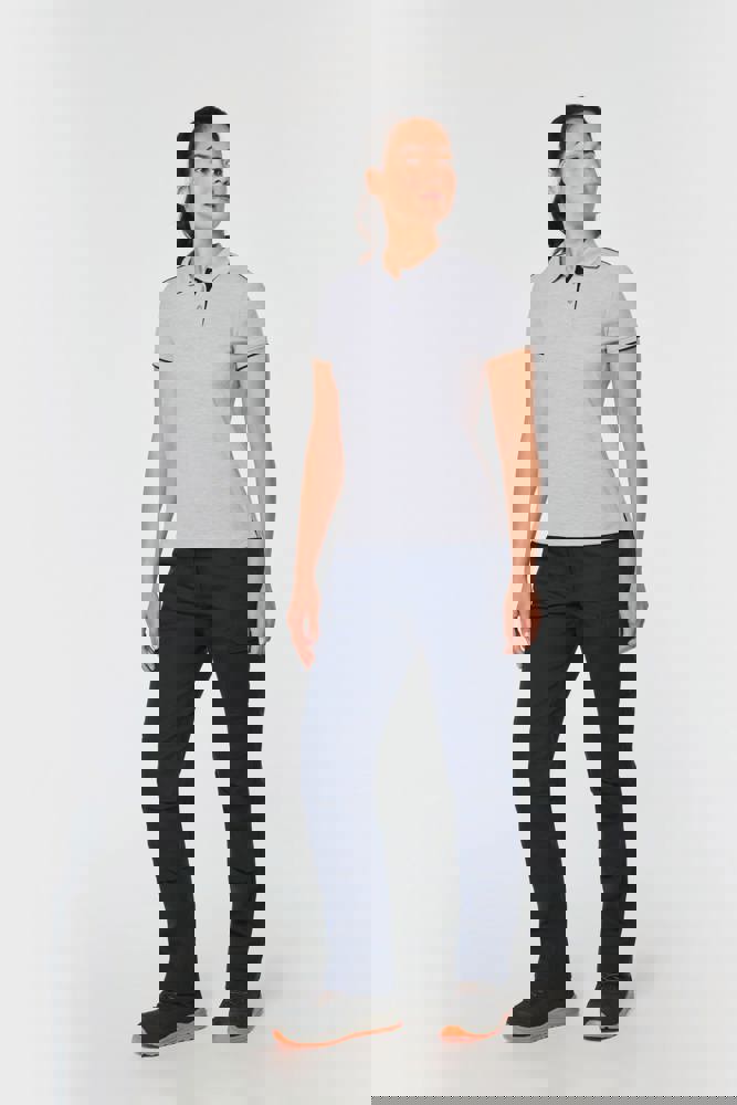 WK271 - Damen-Polohemd Day To Day mit kontrastfarbenen, kurzen Ärmeln