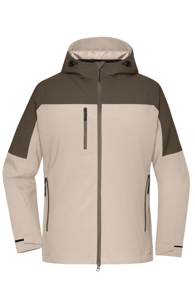 Ladies' 3-in-1-Jacket GRS - Sandstone/muddy-brown (ca. Pantone 406 C
P 23-14 C)