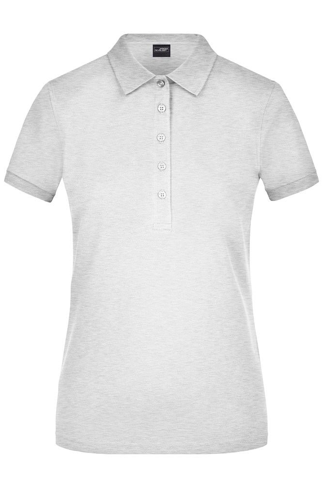 Ladies' Elastic Polo Piqué - Grey-heather (ca. Pantone 442C)