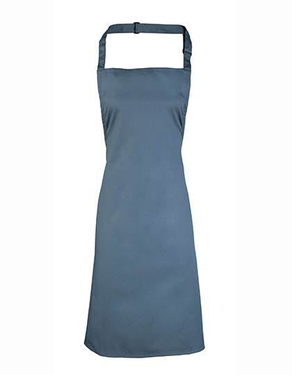 Premier Workwear - Colours Collection Bib Apron - Steel (ca. Pantone 7545C)