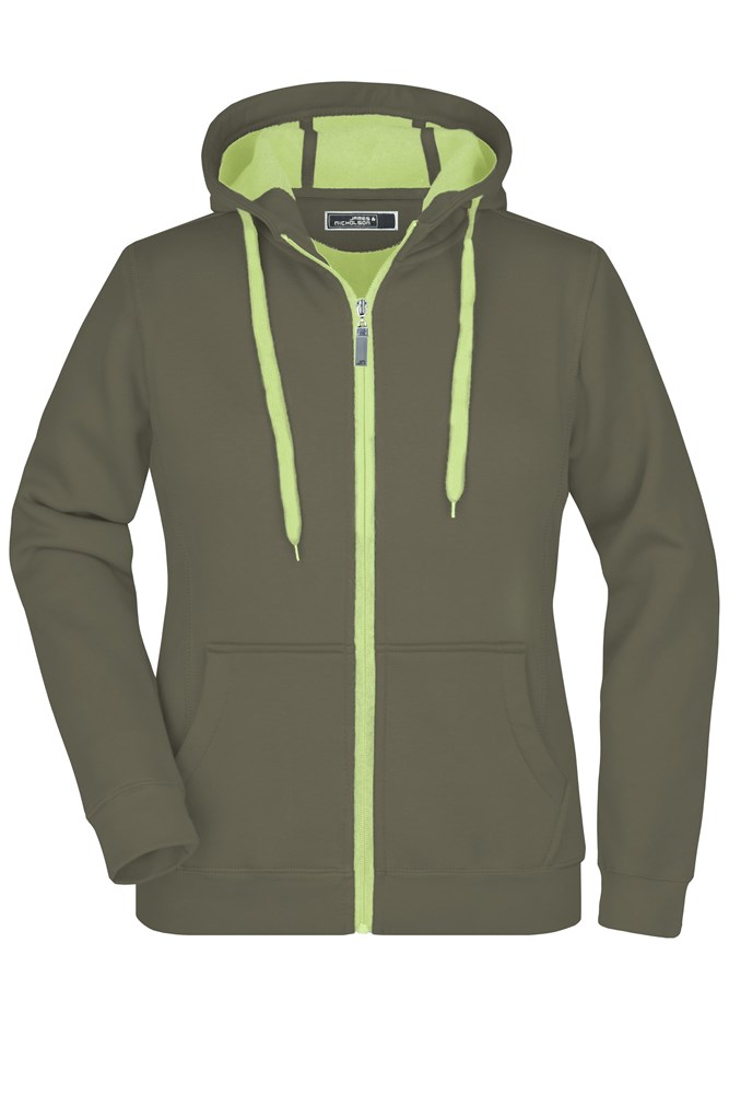 Ladies' Doubleface Jacket - Olive/lime-green (ca. Pantone 5625C
7495C)