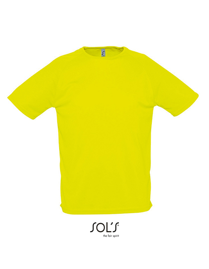 SOL´S - Men´s Raglan Sleeves T Sporty - Neon Yellow