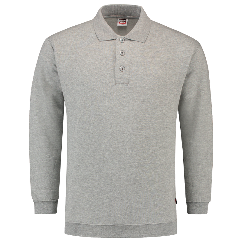 TRICORP Sweatshirt Polokragen und Bund - Greymelange