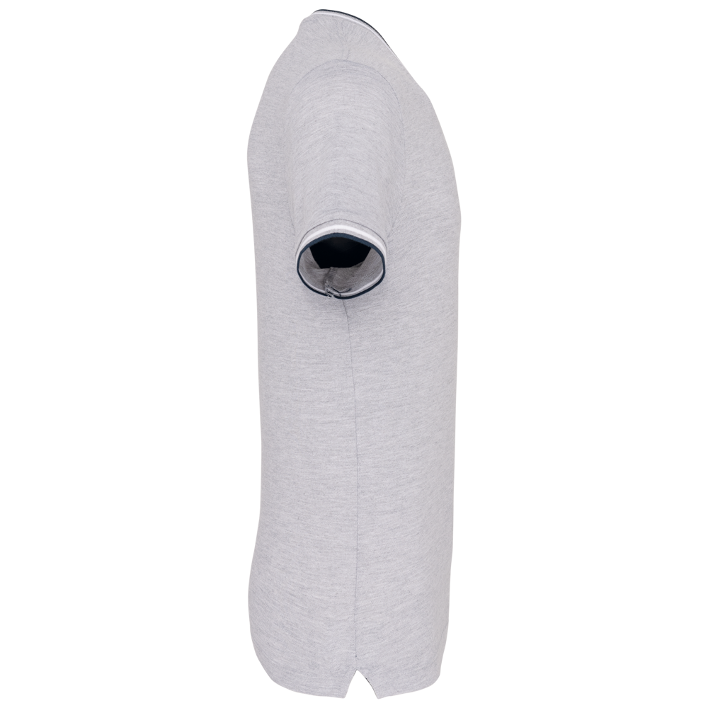 K374 - Herren T-Shirt aus Piqué-Trikot mit V-Ausschnitt