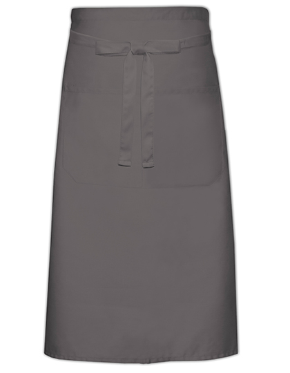 Link Kitchen Wear - Cook´s Apron With Pocket - Dark Grey (ca. Pantone 431)