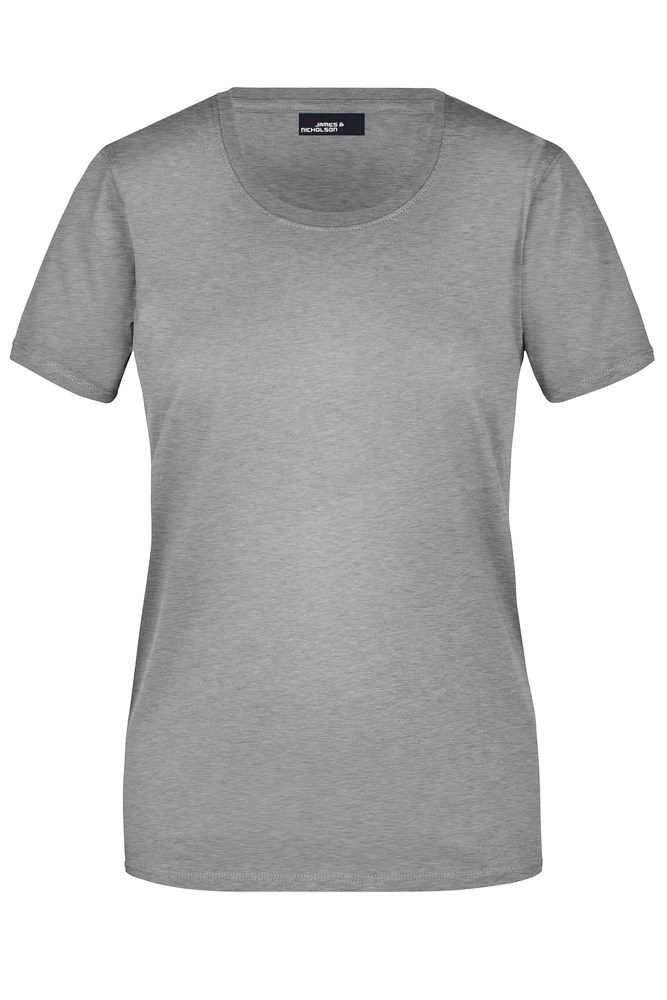Ladies' Basic-T - Grey-heather (ca. Pantone 442C)