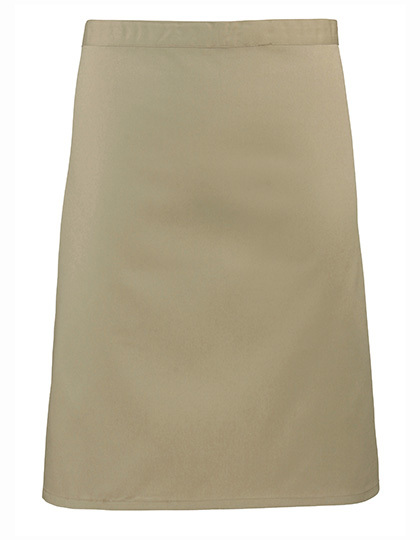Premier Workwear - Colours Collection Mid Length Apron - Khaki (ca. Pantone 7503C)