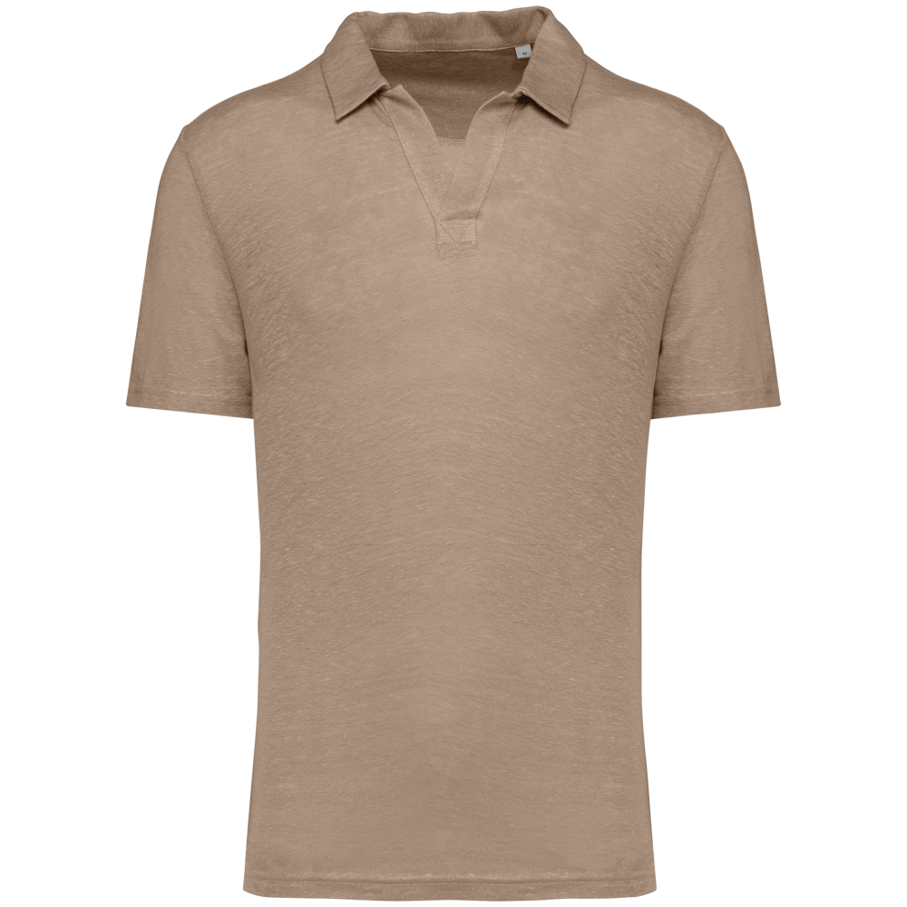 SP220 - Herren-Polohemd aus Leinen - Wet Sand