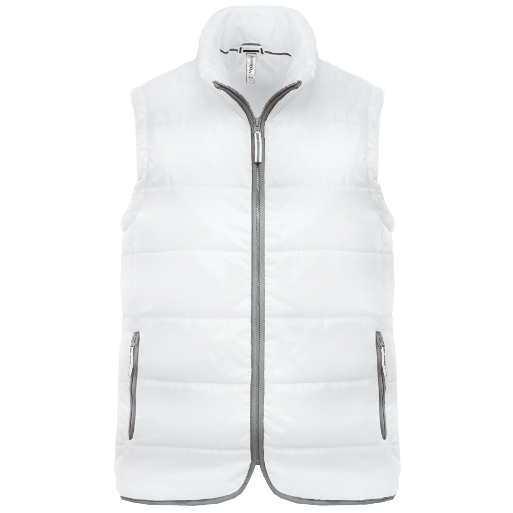 K6116 - Wattierter Bodywärmer - White