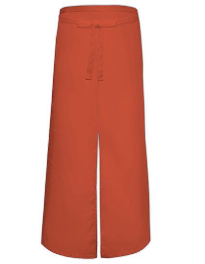 Link Kitchen Wear - Bistro Apron With Split - Terracotta (ca. Pantone 4840)