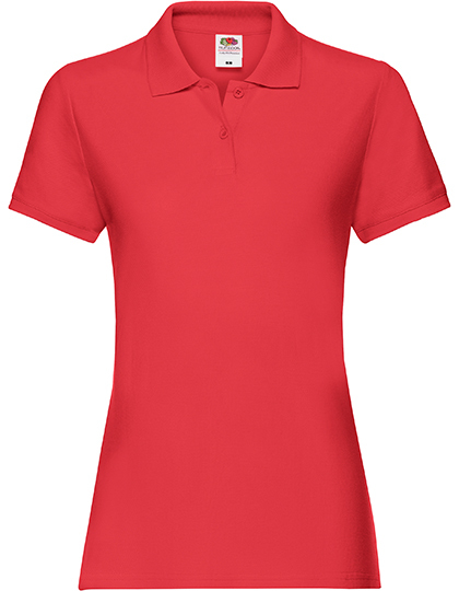Fruit of the Loom - Ladies´ Premium Polo - Red