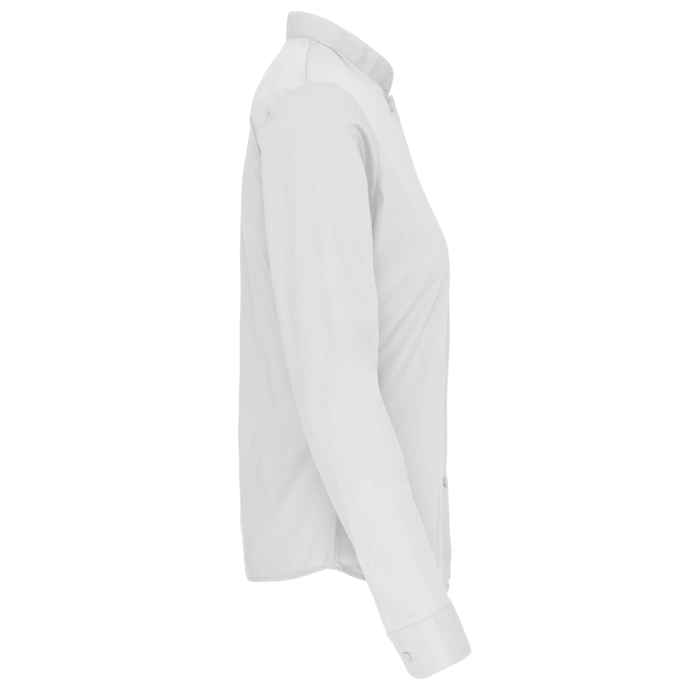 K514 - Damen hemdbluse mao-kragen langarm