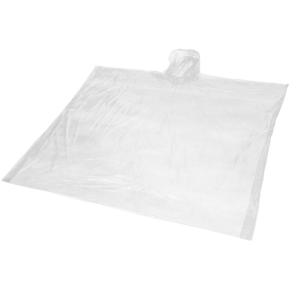 Ziva Einweg Regenponcho mit Hülle - weiss