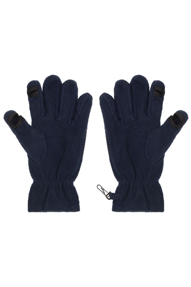 Touch-Screen Fleece Gloves - Navy (ca. Pantone 296C)