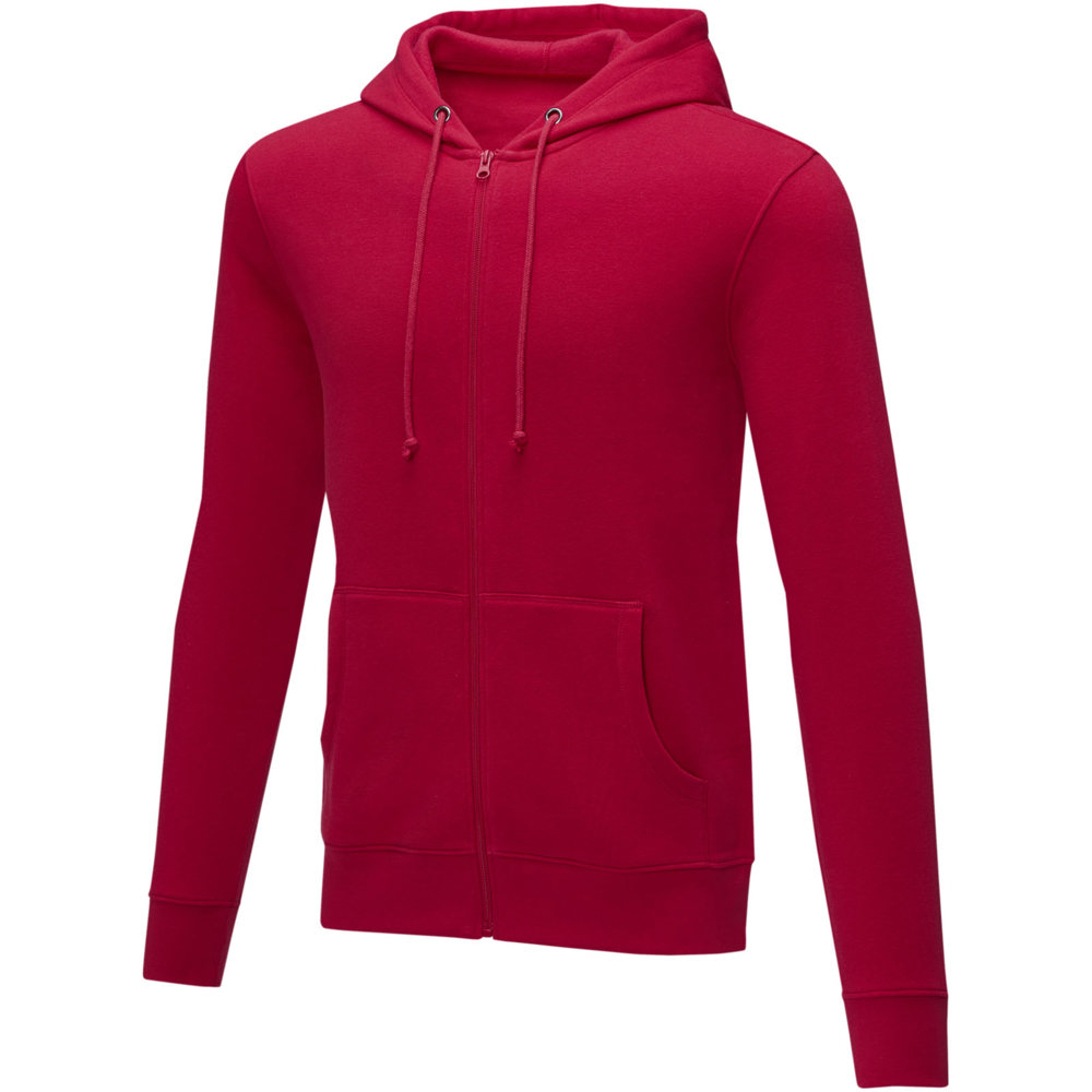 Charon 240 g/m² Herren Kapuzenpullover mit Reißverschluss - rot