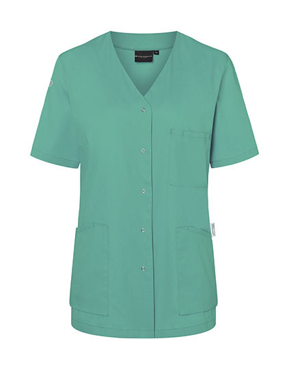 Karlowsky - Kurzarm Damenkasack Essential - Emerald Green (ca. Pantone 7717C)