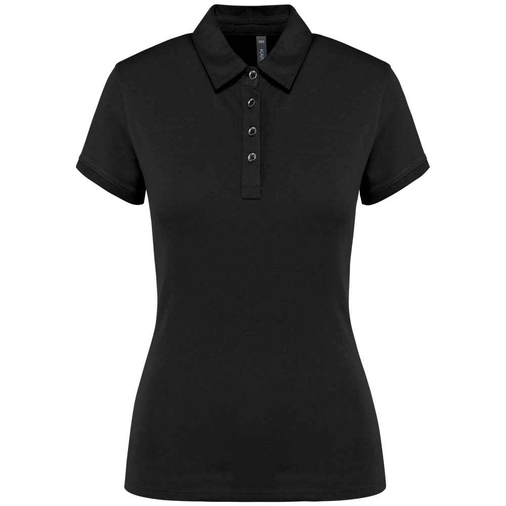 K263 - Jersey-Kurzarm-Polohemd für Damen