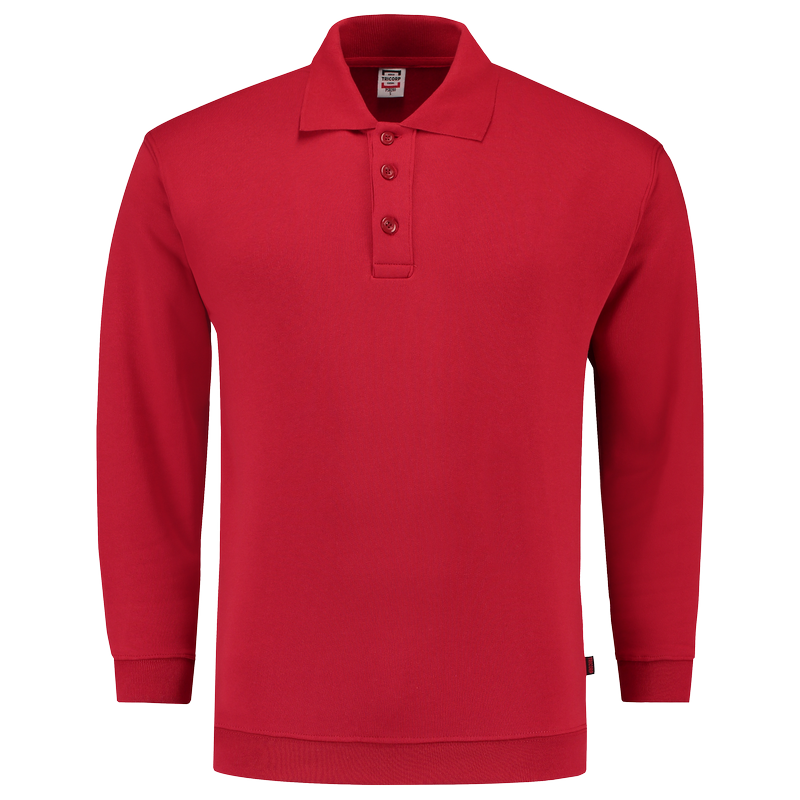 TRICORP Sweatshirt Polokragen und Bund - Red