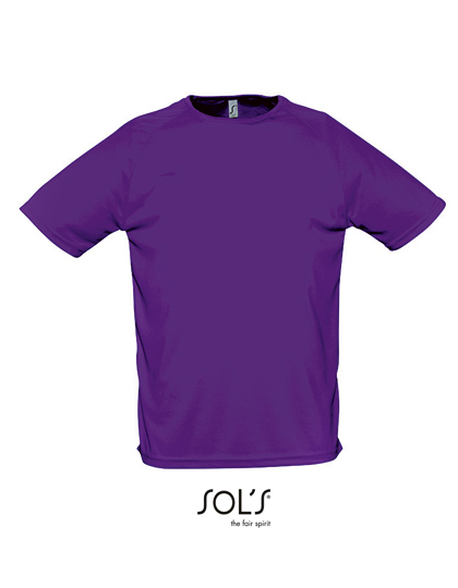 SOL´S - Men´s Raglan Sleeves T Sporty - Dark Purple
