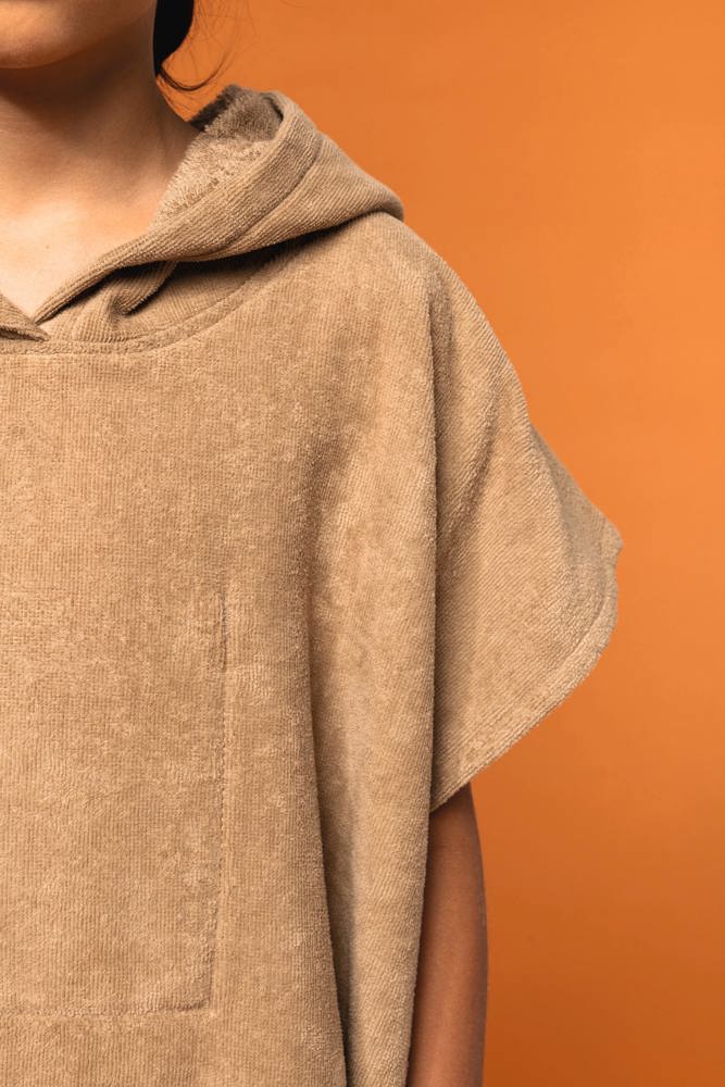 PA582 - Kinder-Frottee-Poncho mit Kapuze