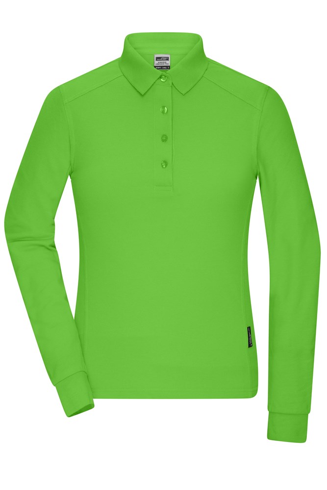 Ladies' Workwear-Long-Sleeved Polo OCS Blended - Lime-green (ca. Pantone 360C)