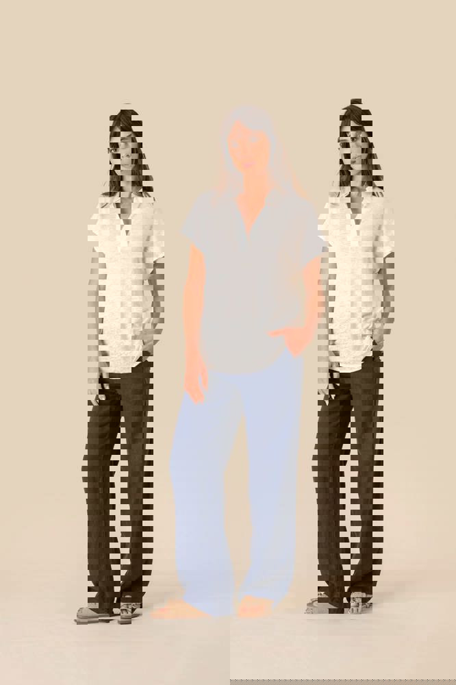 SP221 - Damen-Polohemd aus Leinen