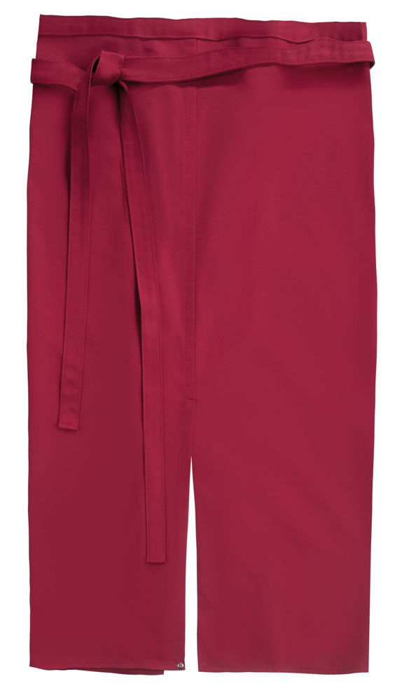 CI03 - Taillenschürze mit Schlitz Milano Classic - Cherry