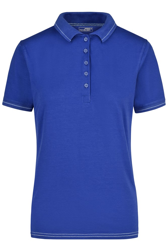 Ladies' Elastic Polo - Royal/white (ca. Pantone 7462C
white)