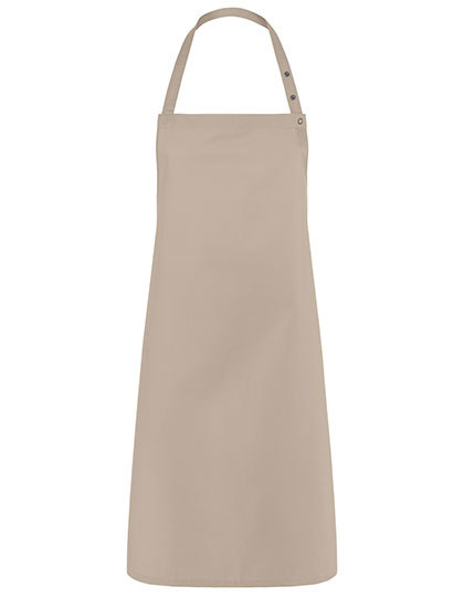 Karlowsky - Latzschürze Santorini - Sand (ca. Pantone 7529C)