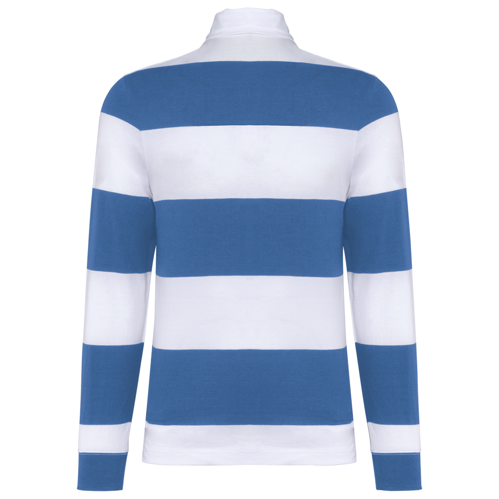 K285 - Gestreiftes Polohemd mit langen Ärmeln, Unisex