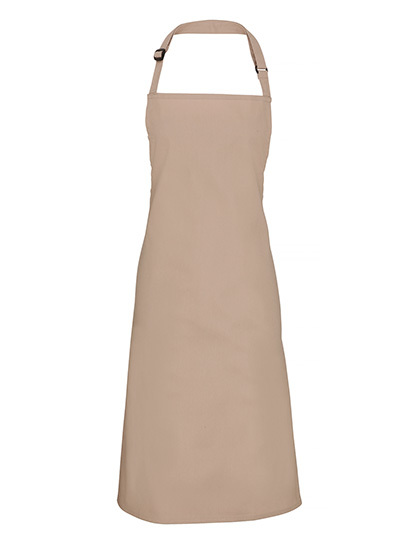 Premier Workwear - Colours Collection Bib Apron - Latte (ca. Pantone 7530C)