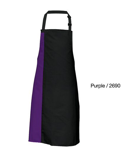 Link Kitchen Wear - Duo Apron - Black, Purple (ca. Pantone 269)