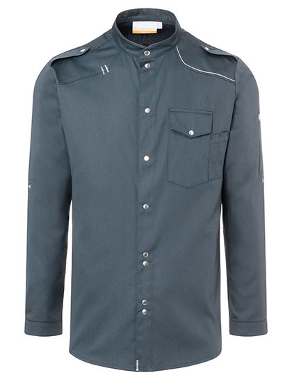 Karlowsky - Kochhemd New Identity - Anthracite (ca. Pantone 7540C)