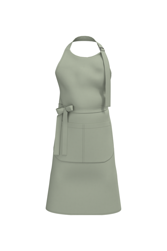 K8007 - Bio-Baumwolle Schürze mit Tasche