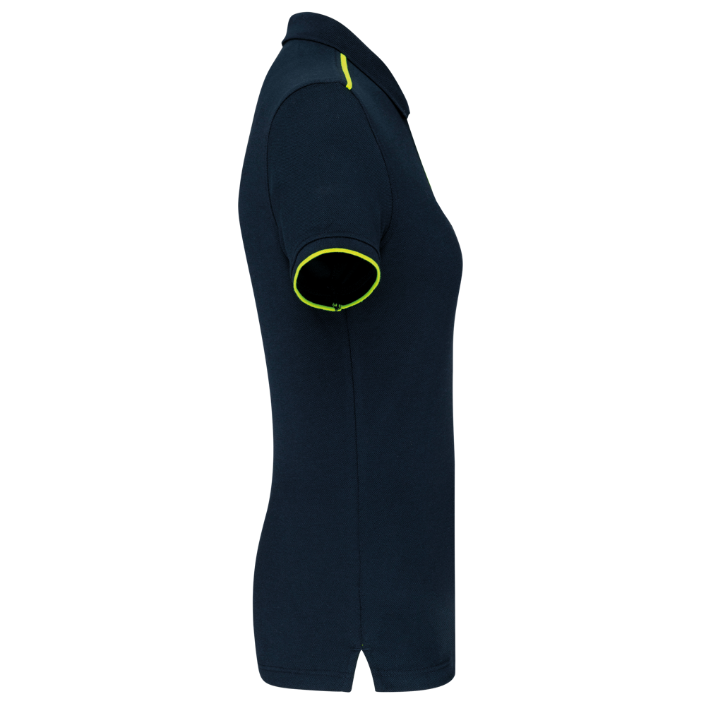 WK271 - Damen-Polohemd Day To Day mit kontrastfarbenen, kurzen Ärmeln