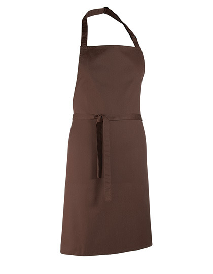 Premier Workwear - Colours Collection Bib Apron - Brown (ca. Pantone 476C)