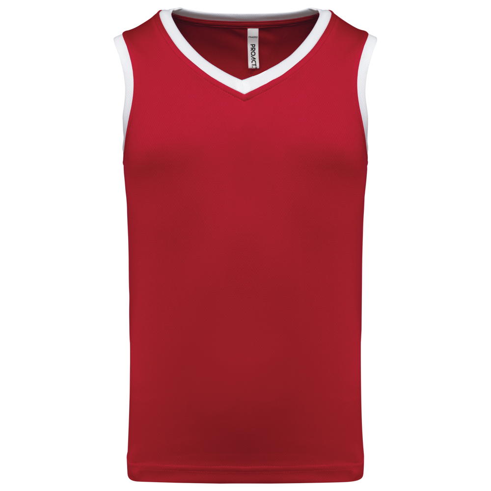 PA4052 - Kinder Basketball Trikot - Sporty Red / White